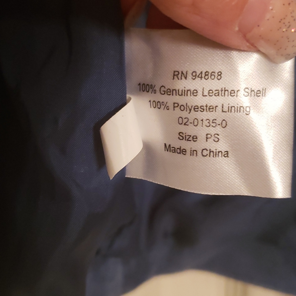 Blue suede jacket - Picture 9 of 11